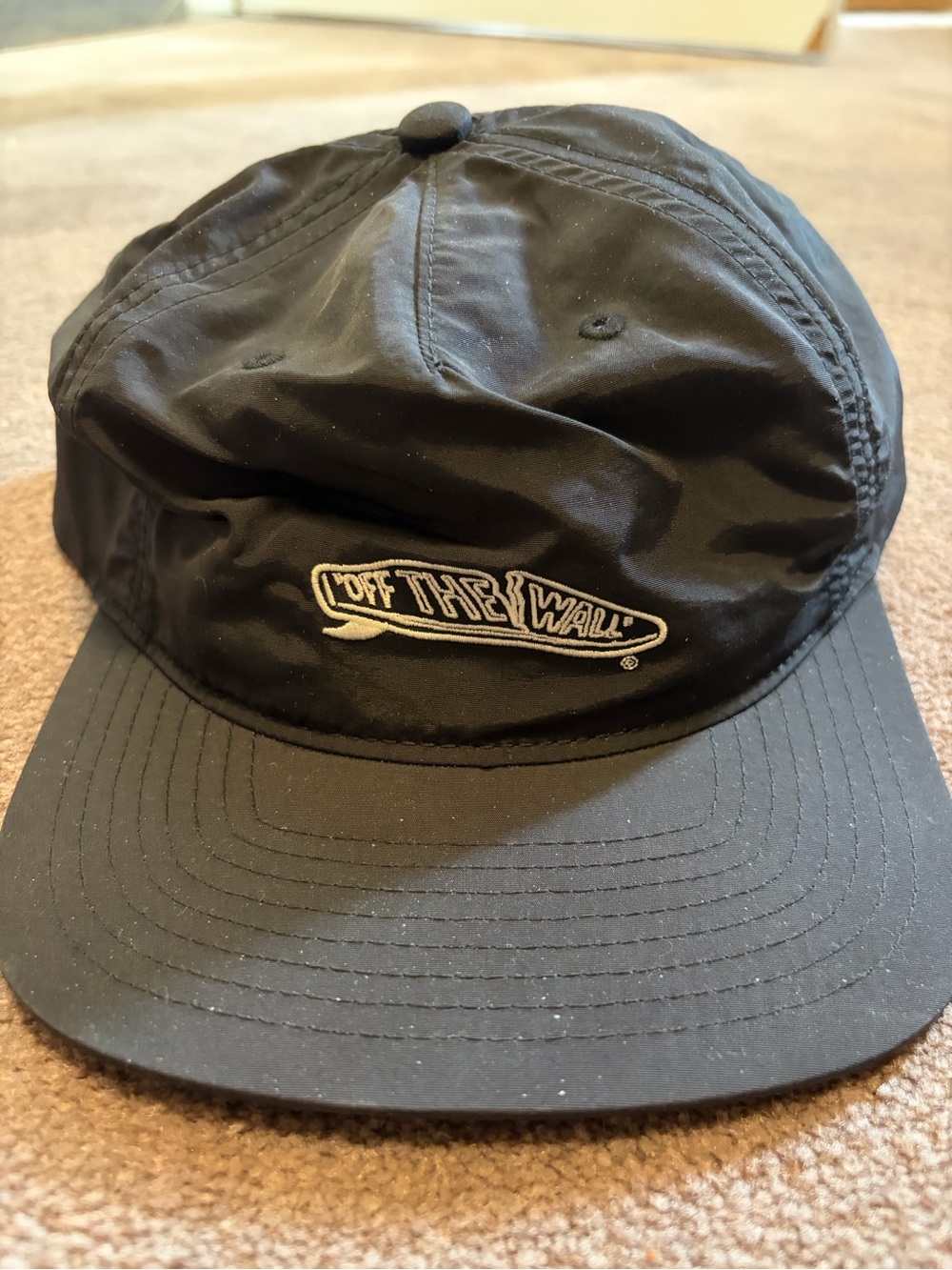 Vans Black 'Off The Wall' Logo Cap for Men